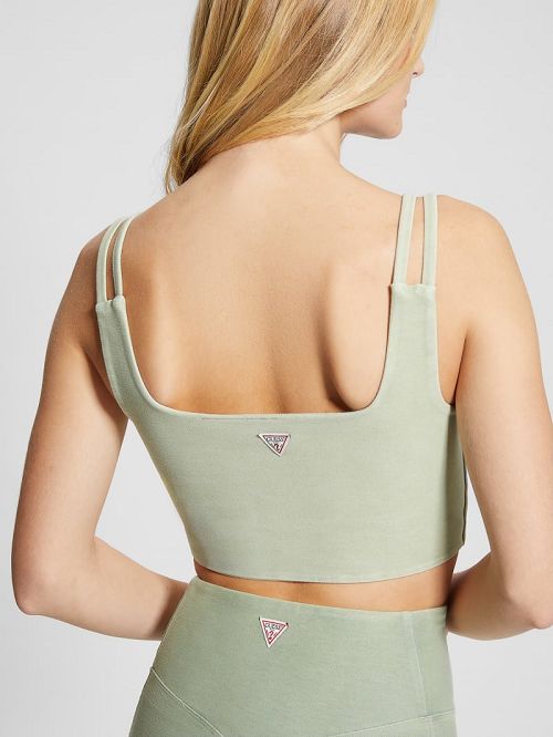 Guess Washed Crop Top Groen | GUESS-SN27102
