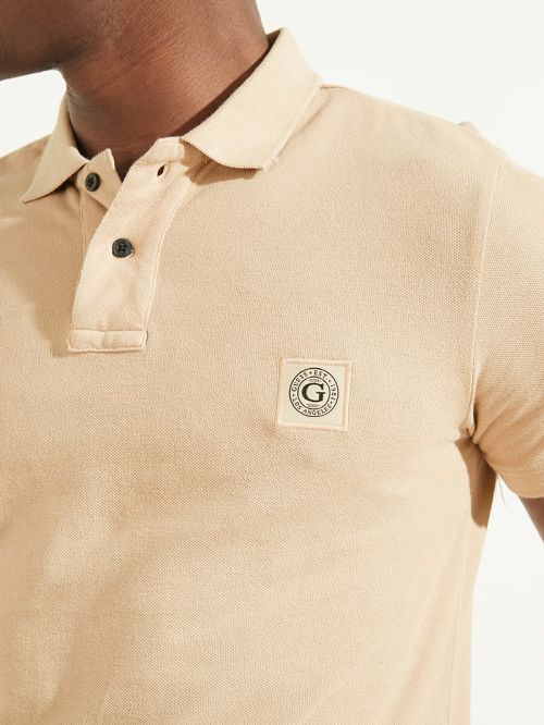 Guess Washed Polo Beige | GUESS-SN31113