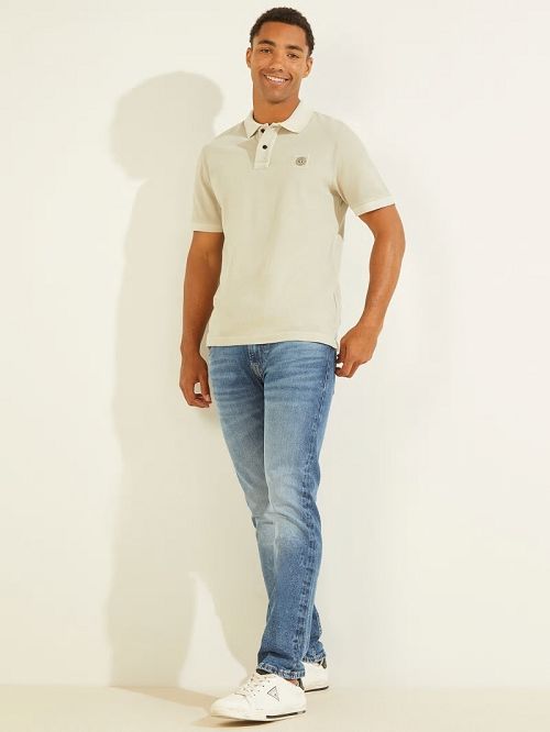 Guess Washed Polo Grijs | GUESS-SN31108