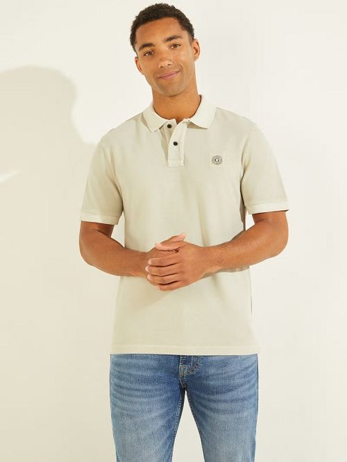 Guess Washed Polo Grijs | GUESS-SN31108
