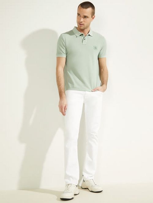 Guess Washed Polo Groen | GUESS-SN31205