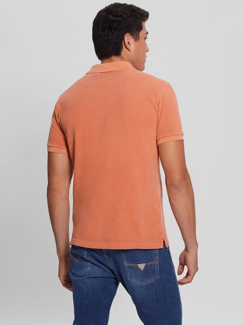 Guess Washed Polo Oranje | GUESS-SN31203