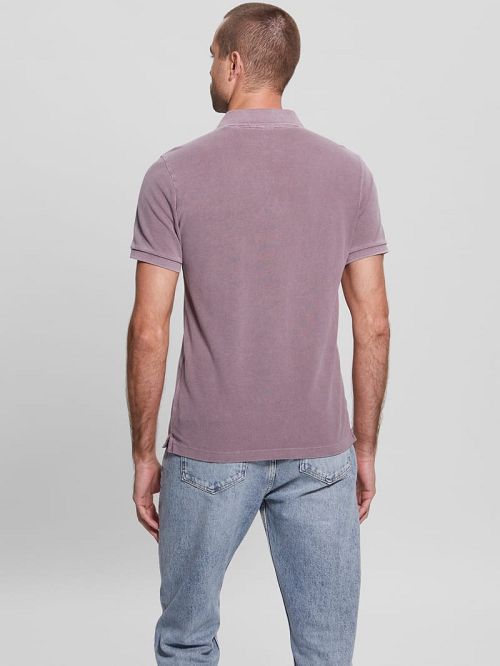 Guess Washed Polo Paars | GUESS-SN31088