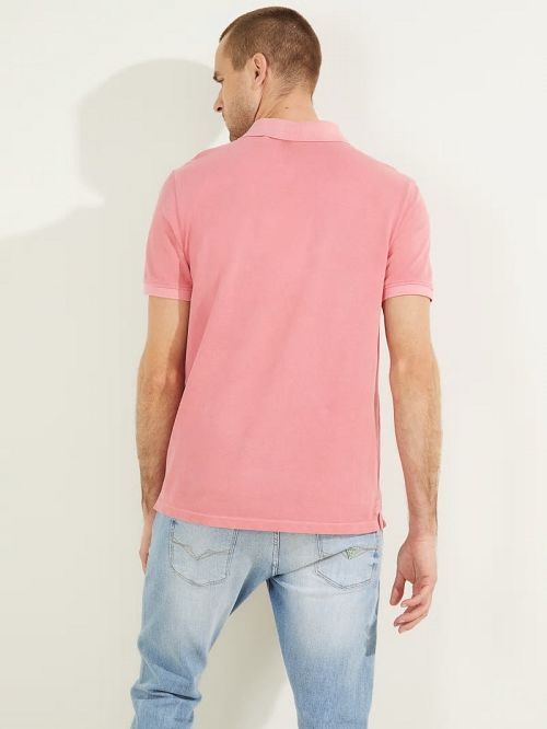 Guess Washed Polo Roze | GUESS-SN31090