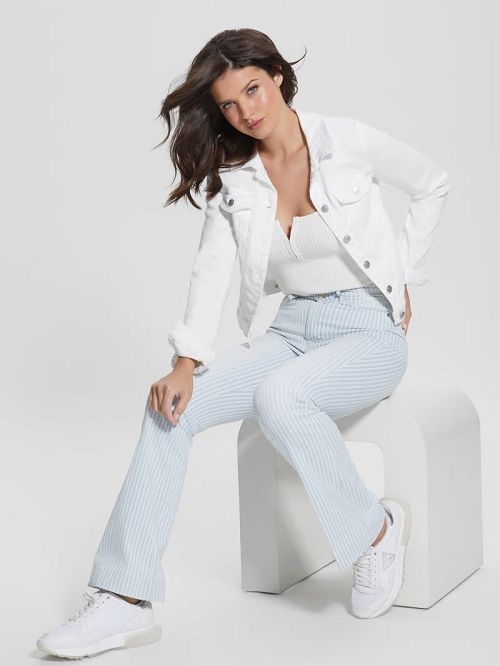 Guess White Denim Sexy Trucker Jacket Wit | GUESS-SN26700