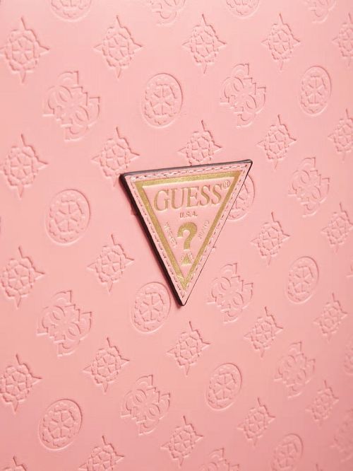 Guess Wilder Debossed 20" 8-Wheel Suitcase Roze | GUESS-SN30127