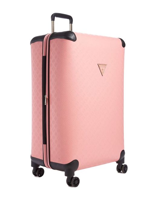 Guess Wilder Debossed 28" 8-Wheel Suitcase Roze | GUESS-SN31780