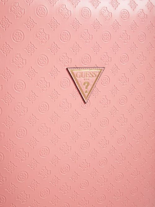 Guess Wilder Debossed 28" 8-Wheel Suitcase Roze | GUESS-SN31780
