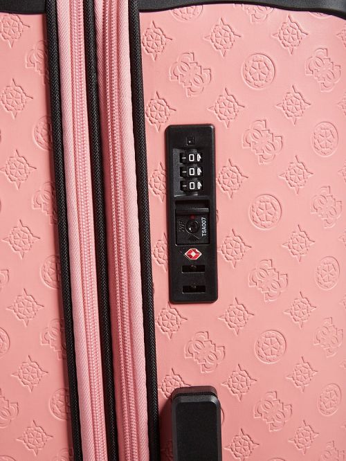 Guess Wilder Debossed 28" 8-Wheel Suitcase Roze | GUESS-SN31780