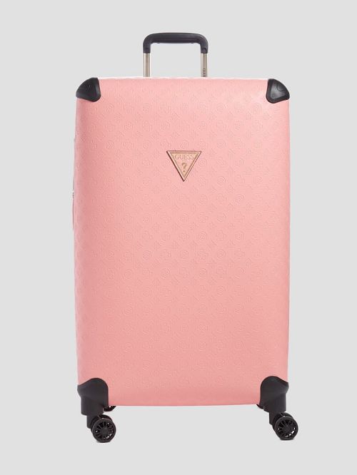 Guess Wilder Debossed 28" 8-Wheel Suitcase Roze | GUESS-SN31780