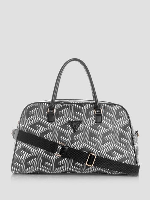 Guess Wilder G-Cube Weekender Duffel Zwart | GUESS-SN31763