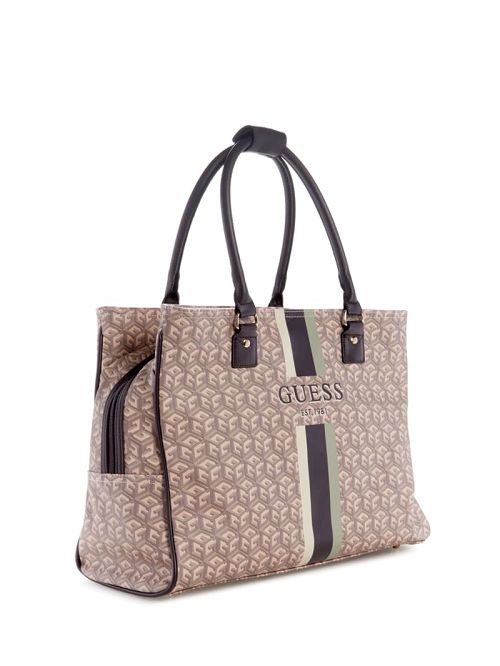 Guess Wilder G Cube Shopper Tote Bruin | GUESS-SN30141