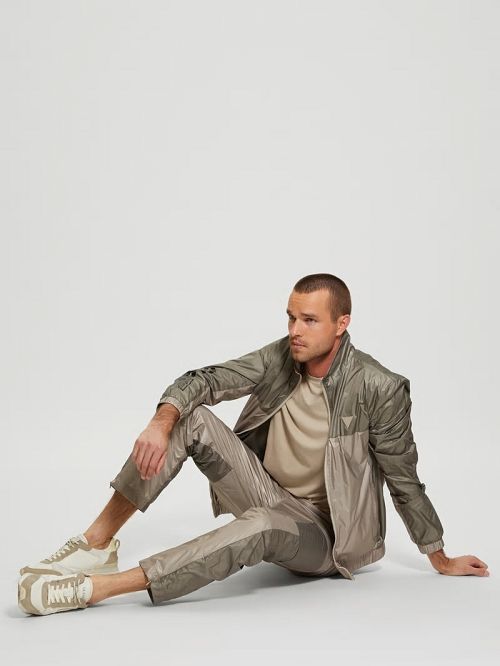 Guess Wilfred Full-Zip Track Jacket Groen | GUESS-SN31464