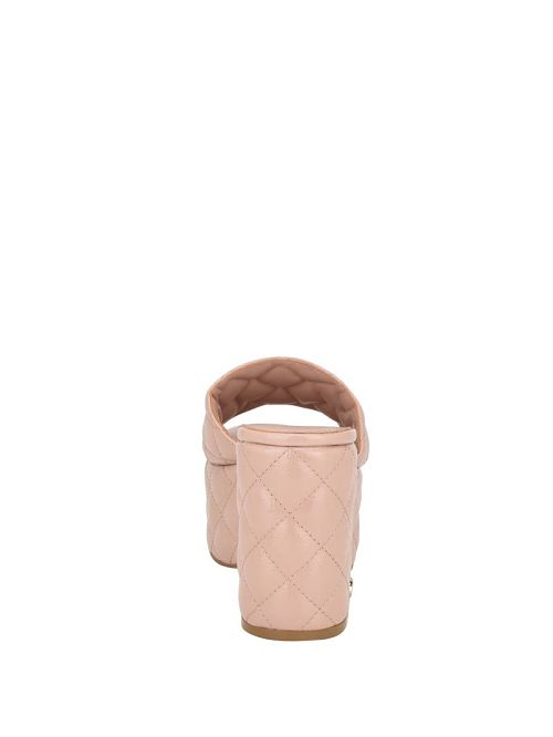 Guess Yanni Quilted Platform Mules Beige | GUESS-SN29657