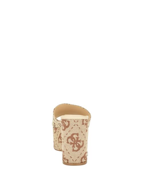 Guess Yapplea Quattro G Platform Mules Bruin | GUESS-SN29724