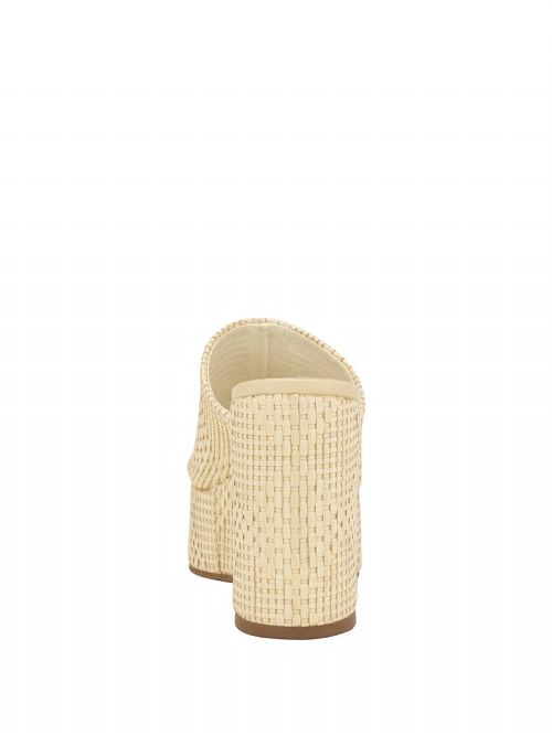 Guess Yenisa Woven Wedged Sandals Beige | GUESS-SN29803