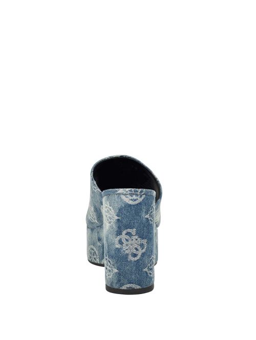 Guess Yenise Denim Platform Wedges Blauw | GUESS-SN29839