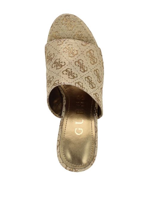 Guess Yenise Quattro G Platform Wedges Goud | GUESS-SN29728