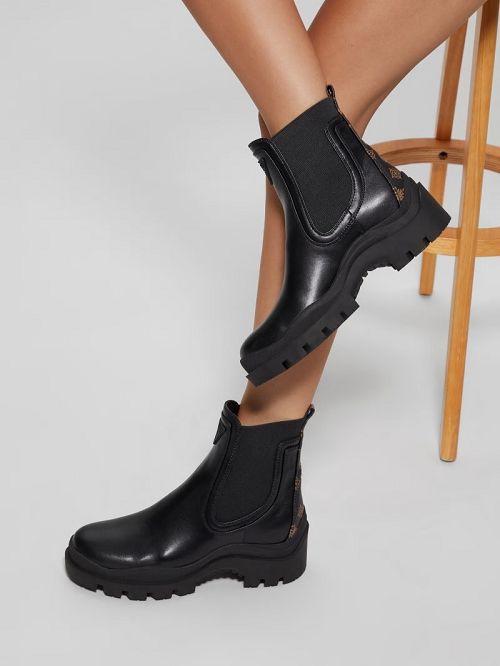 Guess Yesses Signature Chelsea Booties Zwart | GUESS-SN29937