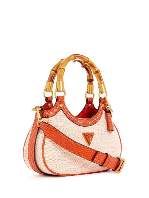 Guess Zabry Mini Satchel Oranje | GUESS-SN28906
