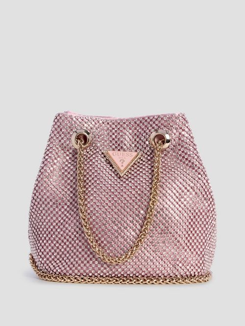 Guess Zalina Mesh Pouch Roze | GUESS-SN29157