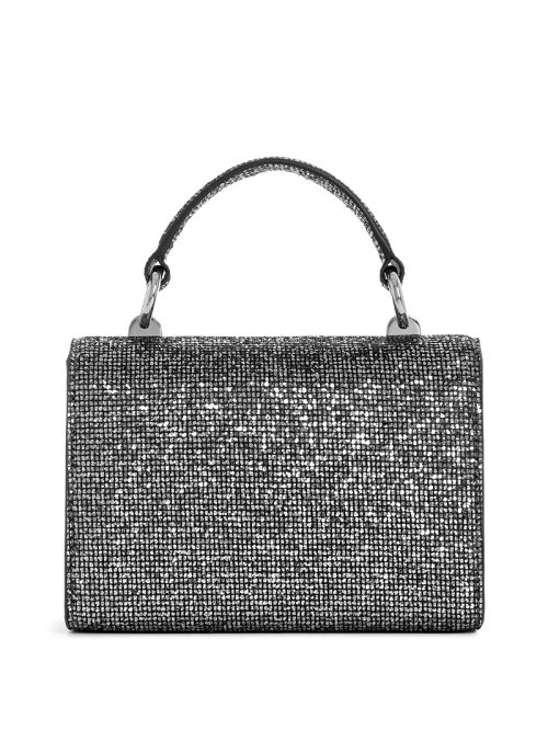 Guess Zalina Mini Glitter Top-Handle Bag Metal | GUESS-SN28666