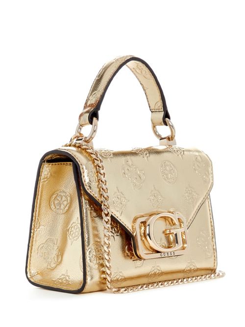 Guess Zalina Mini Top-Handle Bag Goud | GUESS-SN28664