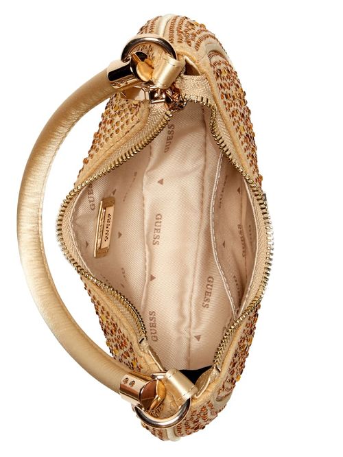 Guess Zalina Small Hobo Bag Goud | GUESS-SN29018