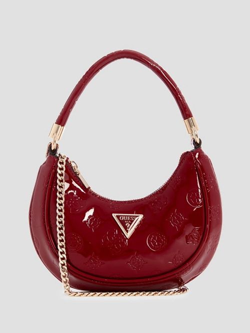 Guess Zalina Small Hobo Bag Rood | GUESS-SN28668
