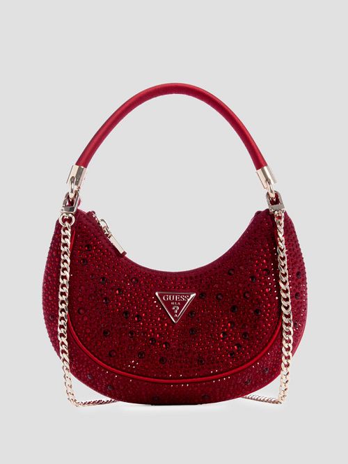 Guess Zalina Small Hobo Bag Rood | GUESS-SN28690