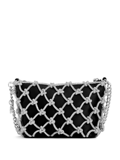 Guess Zalina Top-Zip Shoulder Bag Zwart | GUESS-SN29191