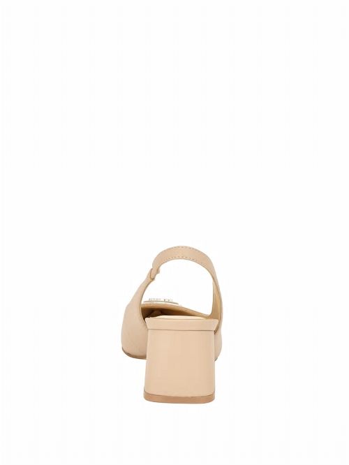 Guess Zanda Slingback Block Heels Beige | GUESS-SN29864