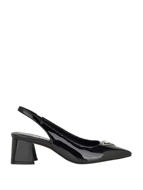 Guess Zanda Slingback Block Heels Zwart | GUESS-SN29868