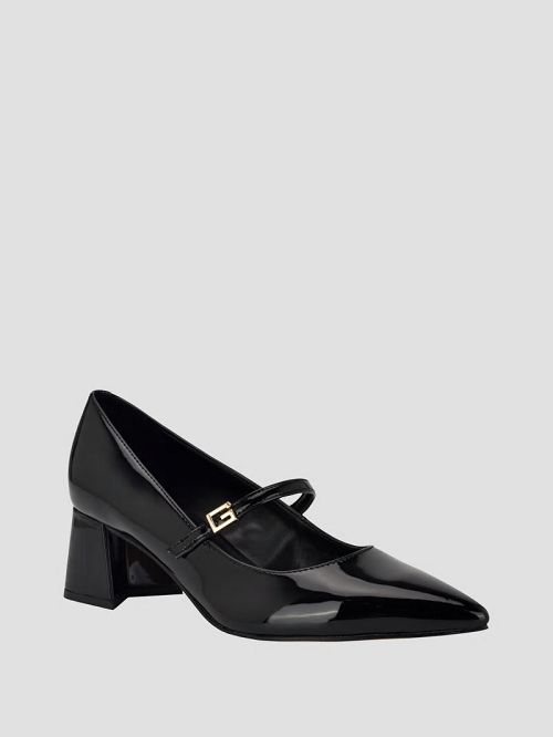 Guess Zands Block Heels Zwart | GUESS-SN29869