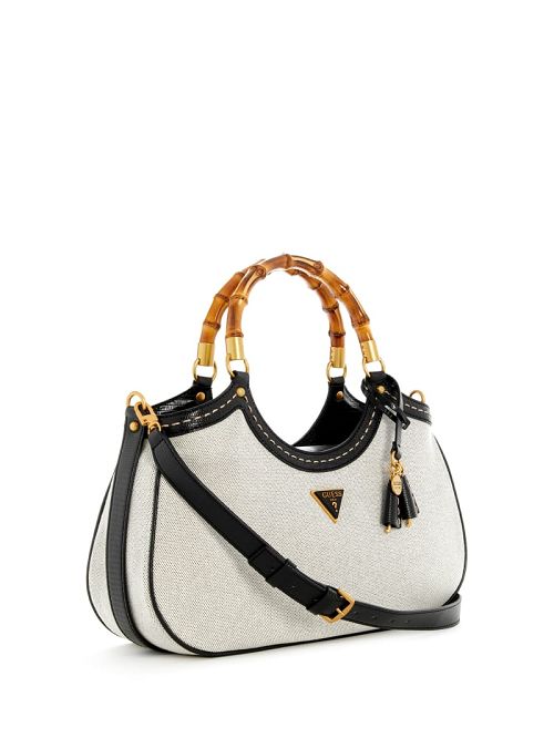 Guess Zarby Large Satchel Zwart | GUESS-SN28757