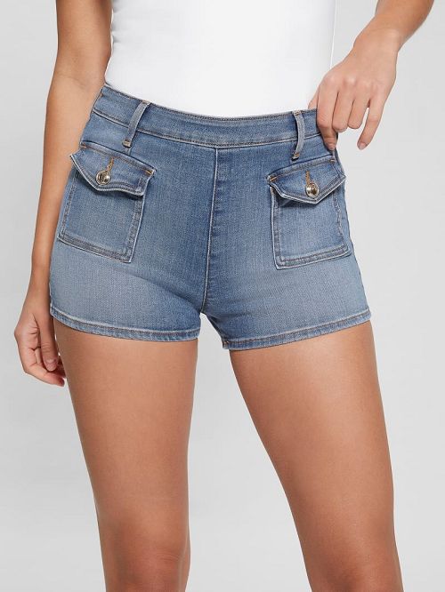 Guess Zelia Denim Shorts Blauw | GUESS-SN28116