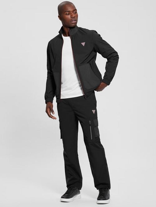 Guess Zubin Track Jacket Zwart | GUESS-SN31535